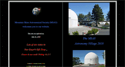 Desktop Screenshot of mountain-skies.org