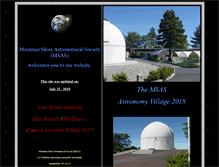 Tablet Screenshot of mountain-skies.org